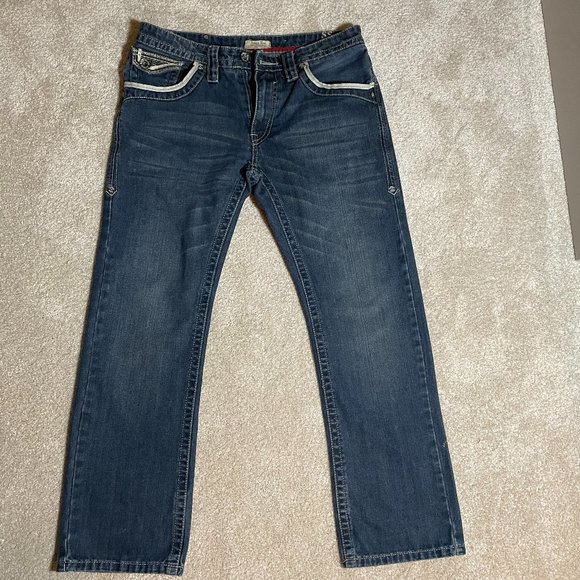 Men's size 32 Antique Rivet Denim Blue Jeans - Picture 1 of 6